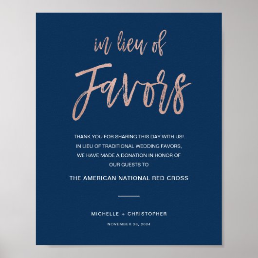 Hochzeit von Navy und Rose anstelle eines Liebling Poster (Vorne)