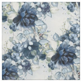 Hochzeit von Navy & White Cascading Peonies 2 Stoff (Muster)