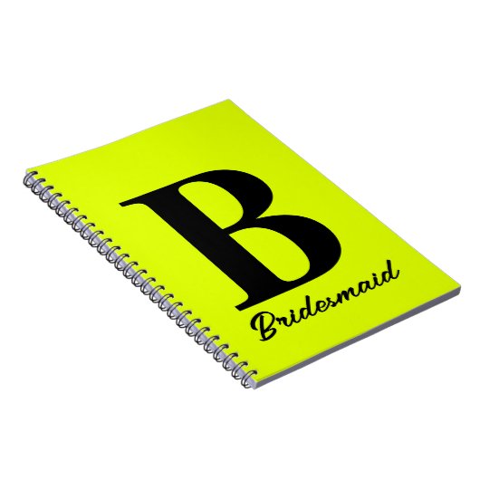 Hochzeit von Neonblütengelb Notizblock (Rechte Seite)