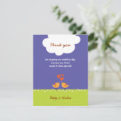 Hochzeit von niedlichen Cartoon Dankeskarte (Stehend Vorderseite)