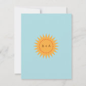 Hochzeit von niedlichen Cartoon Einladung (Rückseite)