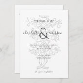 Hochzeit von Obstbaum Einladung (Vorne/Hinten)