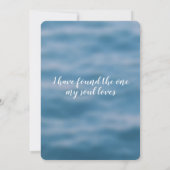 Hochzeit von Ocean & Blue Sea Einladung (Rückseite)