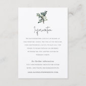 Hochzeit von Olivenbäumen Begleitkarte (Vorderseite)