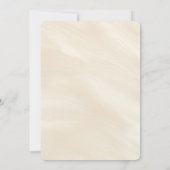 Hochzeit von Palmen Beach Ocean Einladung (Rückseite)