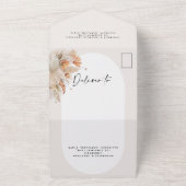 Hochzeit von Pampas All In One Einladung (Außenbereich)