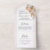 Hochzeit von Pampas All In One Einladung (Innen Boden)