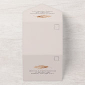 Hochzeit von Pampas-Gras in Böhmen All In One Einladung (Außenbereich)