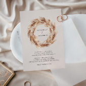 Hochzeit von Pampas-Gras in Böhmen Einladung