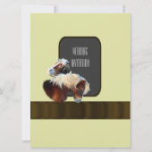 Hochzeit von Pferden und Pferden Einladung (Rückseite)