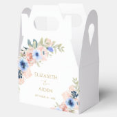 Hochzeit von Pfirsichblumen Geschenkschachtel (Geöffnet)