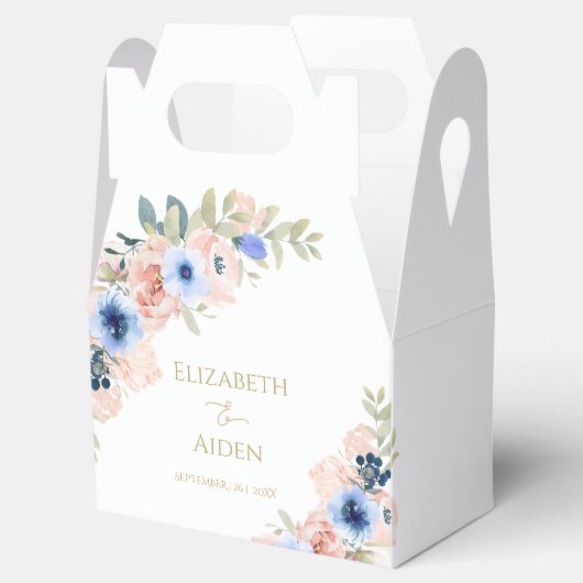 Hochzeit von Pfirsichblumen Geschenkschachtel (Geöffnet)