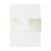 Hochzeit von phantastischen braunen Elfenbeingolde Einladungsbanderole (Rückseitenbeispiel)