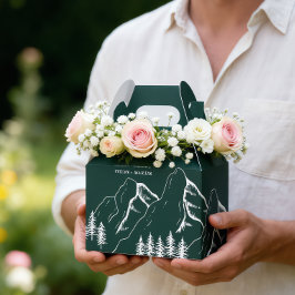 Hochzeit von Pinienbäumen im Freien Geschenkschachtel