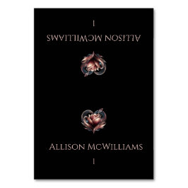 Hochzeit von Platzkarten - Rose mit Herz Tischnummer