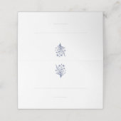 Hochzeit von Platzkarten-Wildblume Elegance Platzkarte (Außenseite Aufgefaltet)