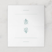 Hochzeit von Platzkarten-Wildblume Elegance Platzkarte (Außenseite Aufgefaltet)