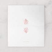 Hochzeit von Platzkarten-Wildblume Elegance Platzkarte (Außenseite Aufgefaltet)