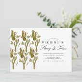 Hochzeit von Pommes frites, handgemalt Einladung (Stehend Vorderseite)