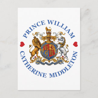 Hochzeit von Prinz William und Catherine Middleton Postkarte