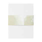 Hochzeit von romantischen Blumen Einladungsbanderole (Rückseitenbeispiel)