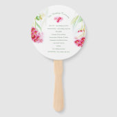 Hochzeit von Rosa-Blume Fächer (Rückseite)