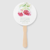 Hochzeit von Rosa-Blume Fächer (Vorderseite)