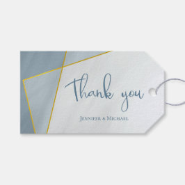 Hochzeit von rosa Goldrahmen Geschenkanhänger