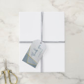 Hochzeit von rosa Goldrahmen Geschenkanhänger (Mit Garn)