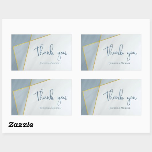 Hochzeit von rosa Goldrahmen Rechteckiger Aufkleber (Blatt)