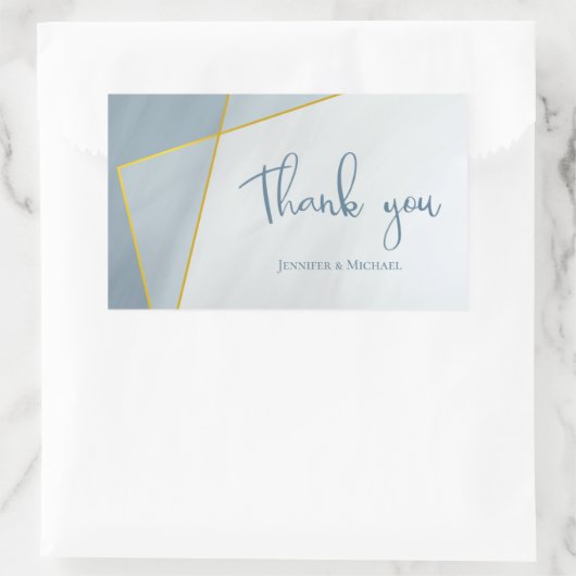 Hochzeit von rosa Goldrahmen Rechteckiger Aufkleber (Tasche)