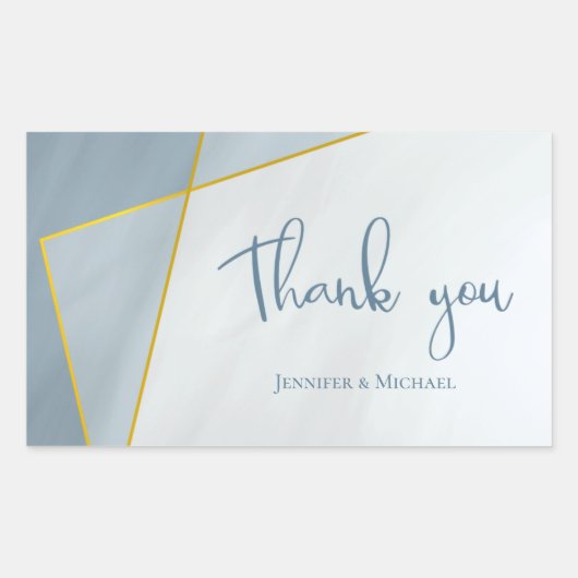 Hochzeit von rosa Goldrahmen Rechteckiger Aufkleber (Vorderseite)