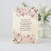 Hochzeit von rosa japanischen Kirschblüten (Stehend Vorderseite)