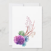 Hochzeit von Rose-Gold- und Blush-Geometric-Foto Save The Date (Rückseite)