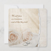 Hochzeit von Rose in der Bibel Einladung (Vorderseite)