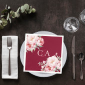 Hochzeit von Rosenblättern Serviette