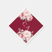 Hochzeit von Rosenblättern Serviette (Ecke)