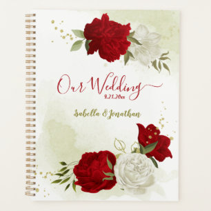 Hochzeit von Rot-Weiß-Blumen Planer