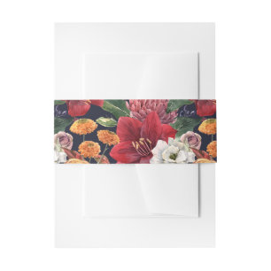 Hochzeit von Rotbarsch und Chrysanthemum Einladungsbanderole