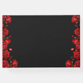 Hochzeit von rote Rosen Gästebuch (Rückseite)