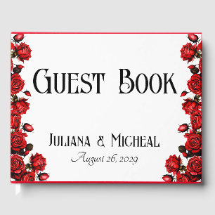 Hochzeit von rote Rosen Gästebuch