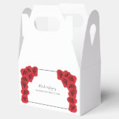 Hochzeit von rote Rosen Geschenkschachtel (Geöffnet)