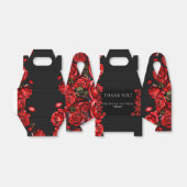 Hochzeit von rote Rosen Geschenkschachtel (Ungefaltet)