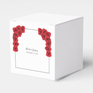 Hochzeit von rote Rosen Geschenkschachtel