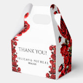 Hochzeit von rote Rosen Geschenkschachtel (Vorderseite)