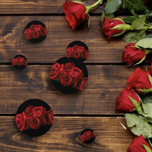 Hochzeit von rote Rosen Konfetti