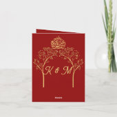 Hochzeit von Roten Muslimen Einladung (Rückseite)