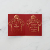 Hochzeit von Roten Muslimen Einladung (Innenseite)