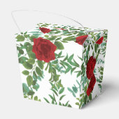 Hochzeit von Roten Peony & Rose Geschenkschachtel (Rückseite)