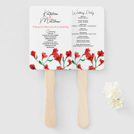 Hochzeit von Roter Flora Fächer